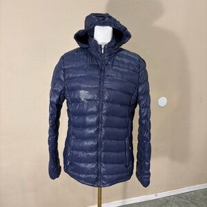 Moncler Puffer Jacket Moncler “Dominic” Light Down Shell Navy Sz XL Outdoor Read